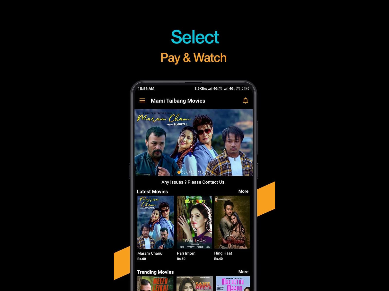 Search and filter interface